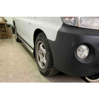 Siderør BB002 (2 stk., rustfrit stål) Hyundai H200, H1, Starex 1998–2007 foto 3
