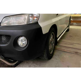 Siderør BB002 (2 stk., rustfrit stål) Hyundai H200, H1, Starex 1998–2007 foto 1