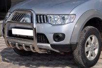Mitsubishi L200 2006–2015 Bullbar QT007 (rustfrit stål) foto 2