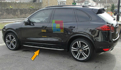 Porsche Cayenne 2010–2017 OEM sidetrin (2 stk., aluminium) foto 5