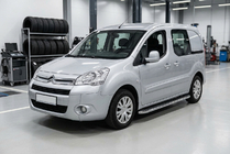 Citroen Berlingo 2008–2018 Maydos V1 sidetrin (2 stk., aluminium ↗ rustfrit stål) foto 1