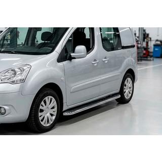 Maydos V1 sidetrin (2 stk., aluminium ↗ rustfrit stål) Peugeot Partner Tepee 2008–2018 foto 1