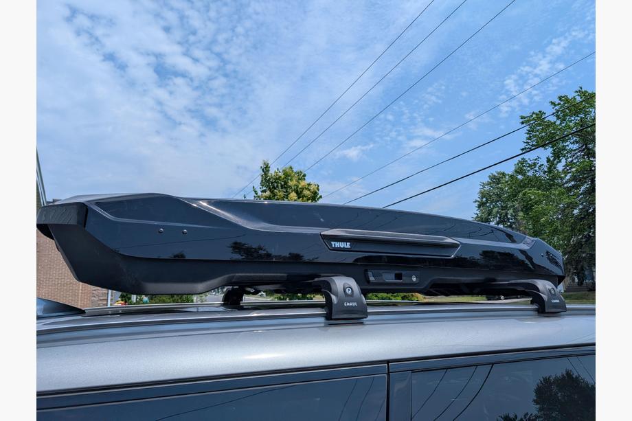 KIA EV9 Låsbare tværstænger til integrerede tagrælinger Ecem V2 (2 stk.) op til 110 cm, grå Foto 16