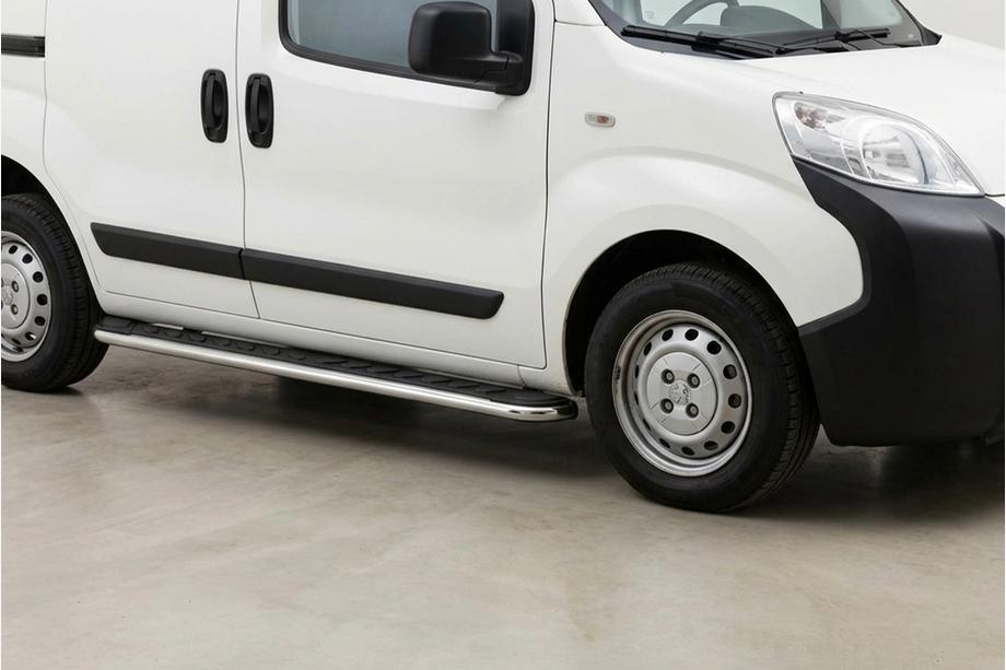 Fiat Fiorino/Qubo 2008–2024 Maydos V1 sidetrin (2 stk., aluminium ↗ rustfrit stål) Image