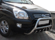 Kia Sportage 2004–2010 Bullbar WT003 (rustfrit stål) foto 6