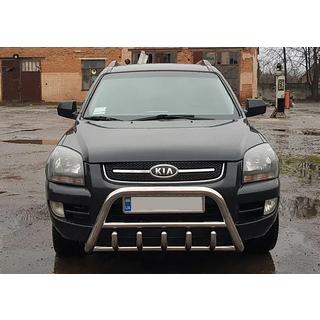 Bullbar WT003 (rustfrit stål) Kia Sportage 2004–2010 foto 4