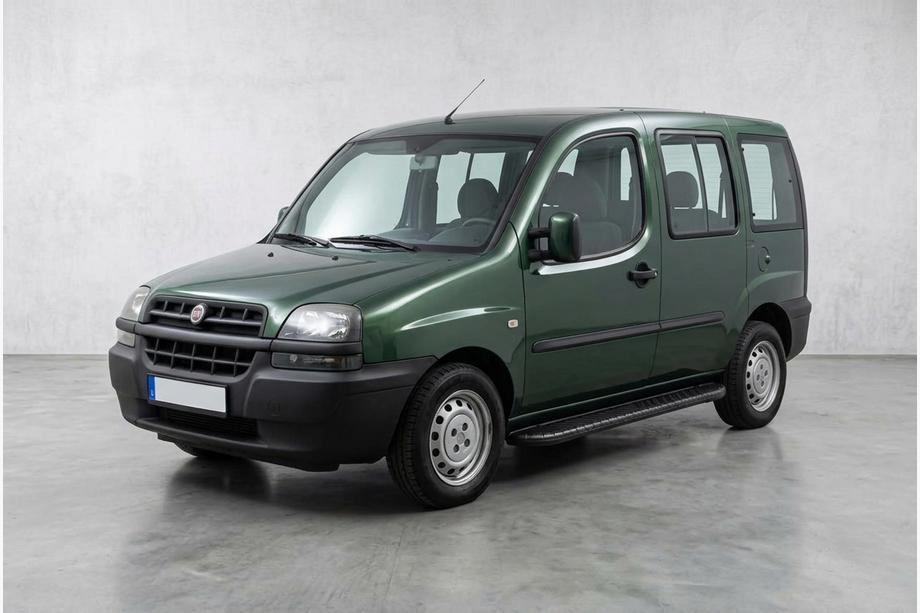 Fiat Doblo I 2001–2005 Sidetrin Bosphorus Black (2 stk., aluminium) Image