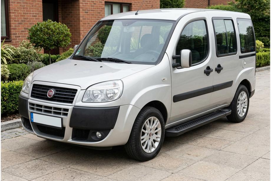 Fiat Doblo I 2005–2010 Sidetrin Allmond Black (2 stk., aluminium) Image