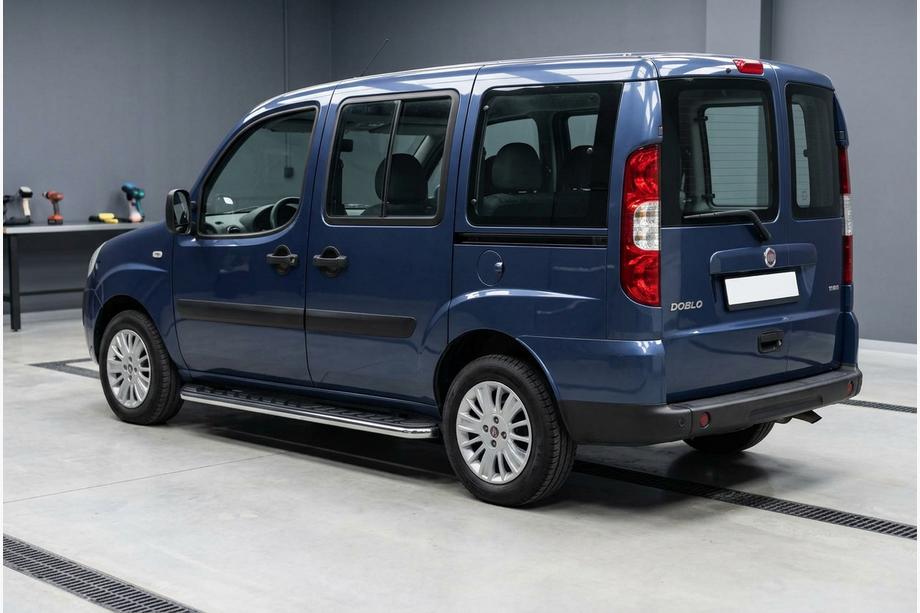Fiat Doblo I 2005–2010 Maydos V1 sidetrin (2 stk., aluminium ↗ rustfrit stål) Image