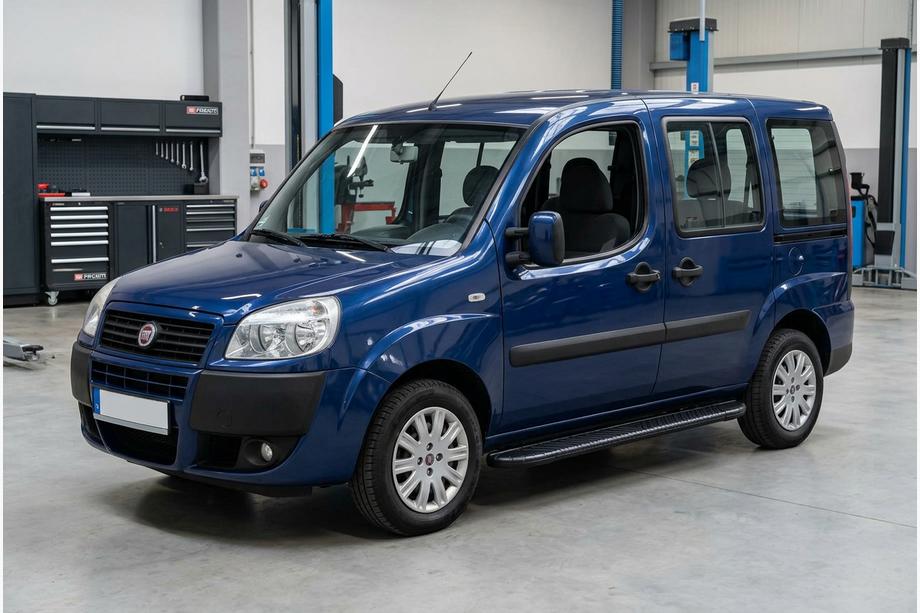 Fiat Doblo I 2005–2010 Sidetrin Bosphorus Black (2 stk., aluminium) Standard base Image