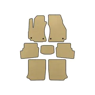 EVA bilmåtter (3 rækker, 2003-2005, 7-sæders, Beige)