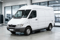Mercedes Sprinter W901/902/903/904/905 1995–2006 Allmond Black sidetrin (2 stk., aluminium) Lang akselafstand foto 1
