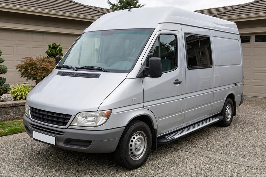 Mercedes Sprinter W901/902/903/904/905 1995–2006 Sidetrin Line (2 stk., aluminium) Image
