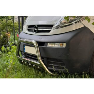 Frontbøjle WT003-4 (rustfrit stål) Opel Vivaro 2001–2015 foto 4