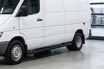 Volkswagen LT 1995–2006 Sidetrin Allmond Black (2 stk., aluminium) foto 1