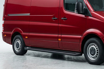 Volkswagen Crafter 2006–2016 Sidetrin Allmond Black (2 stk., aluminium) foto 1
