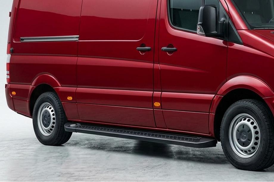 Volkswagen Crafter 2006–2016 Sidetrin Allmond Black (2 stk., aluminium) Image