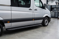 Volkswagen Crafter 2006–2016 Bosphorus Black sidetrin (2 stk., aluminium) foto 1