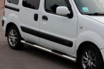 Renault Kangoo 1998–2008 Siderør (2 stk., rustfrit stål) foto 1