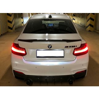 M4-Style spoiler (til F22, blank sort) foto 1