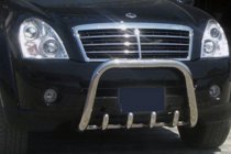 SsangYong Rexton I 2001–2017 Bullbar QT006 (rustfrit stål) foto 1