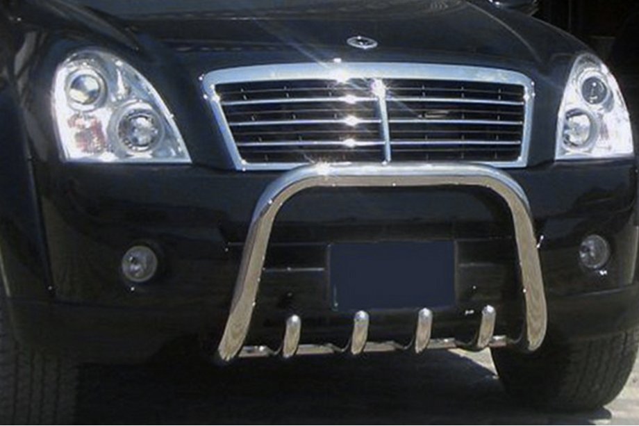 SsangYong Rexton I 2001–2017 Bullbar QT006 (rustfrit stål) Image
