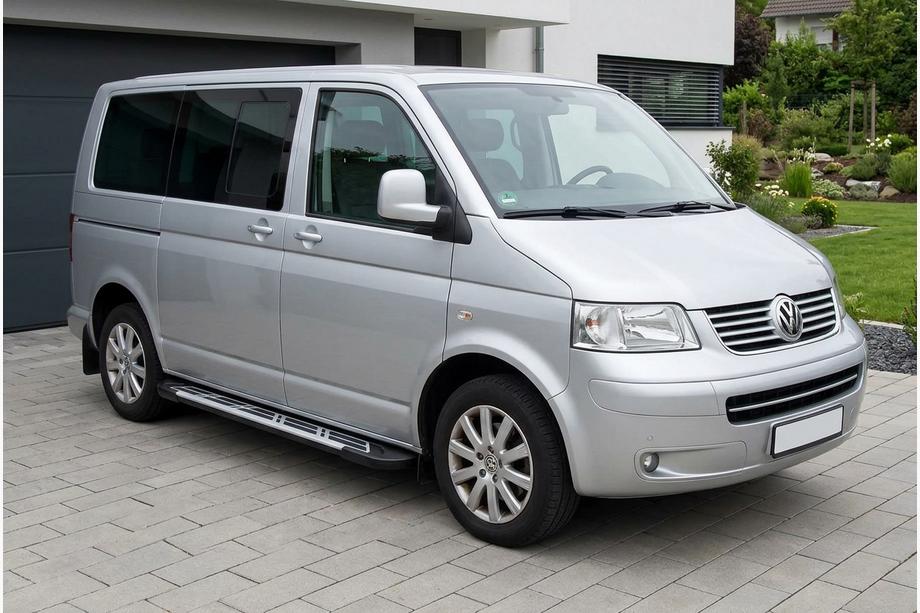 Volkswagen T5 Multivan 2003–2010 Sunrise sidetrin (2 stk., aluminium) Kort akselafstand Image