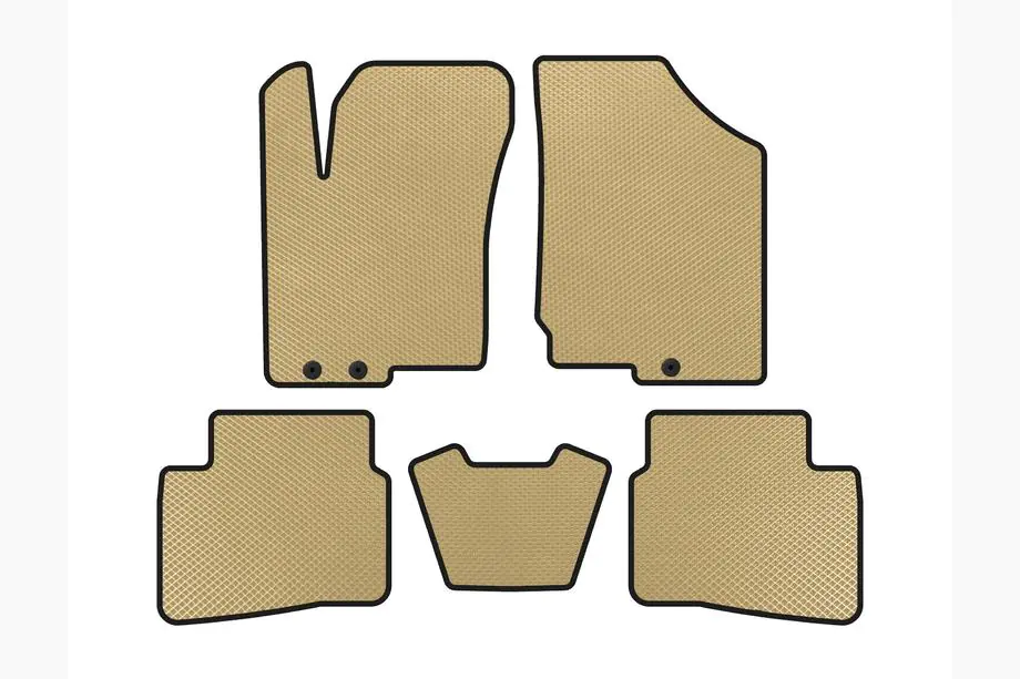 Kia Forte 2008–2024 EVA-måtter til kabine (2008-2012, beige) Image