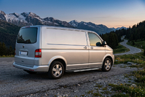 Volkswagen T5 Caravelle 2004–2010 Duru sidetrin (2 stk., aluminium) Kort akselafstand foto 2