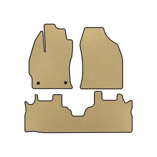 EVA-bilmåtter (2 rækker, beige)