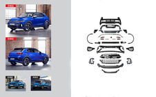 Volkswagen T-Roc 2017–2025 Restyling kit til 2022+ R foto 1