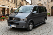 Volkswagen T5 2010–2015 Sidetrin Bosphorus Black (2 stk., aluminium) Kort akselafstand foto 1