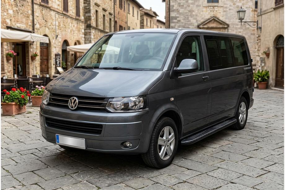 Volkswagen T5 2010–2015 Sidetrin Bosphorus Black (2 stk., aluminium) Kort akselafstand Image