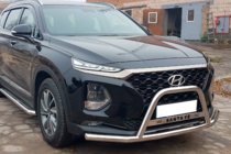 Hyundai Santa Fe 4 2018–2023 Kængurubøjle "vokset" WT006 (rustfrit stål) foto 3