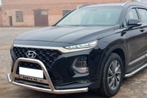 Hyundai Santa Fe 4 2018–2023 Kængurubøjle "vokset" WT006 (rustfrit stål) foto 2