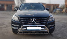 Mercedes GLE/ML Klasse W166 2011–2018 Bullbar WT003 (rustfrit stål) foto 1
