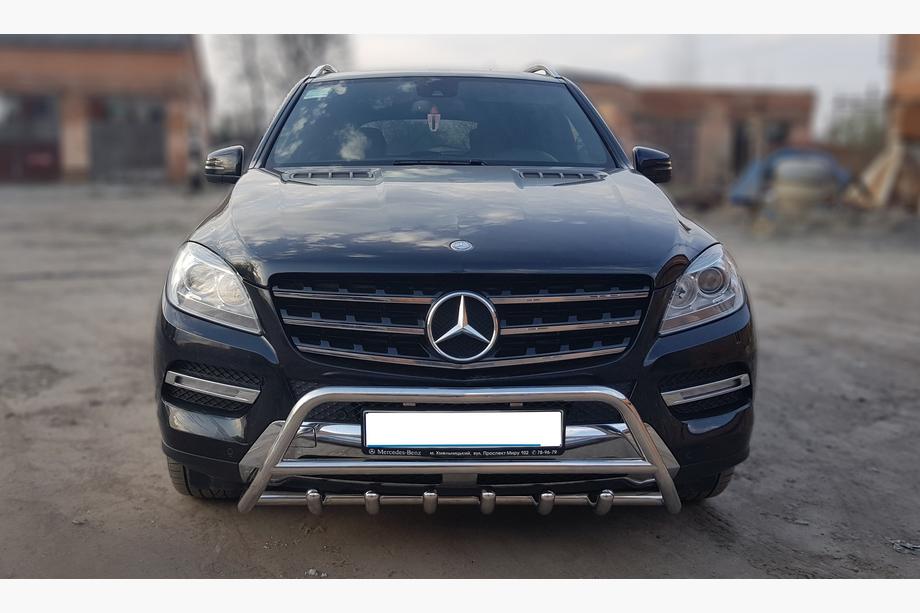 Mercedes GLE/ML Klasse W166 2011–2018 Bullbar WT003 (rustfrit stål) Image