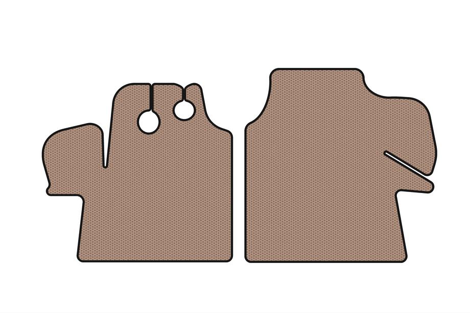 Fiat Ducato 1995–2006 Carsuit gummimåtter (2002-2006, beige) Foto 1