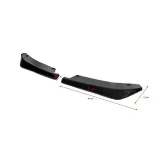 Universelle Flap sideskørt-forlængere type A (2 stk., sort højglans, ABS-plast) foto 3