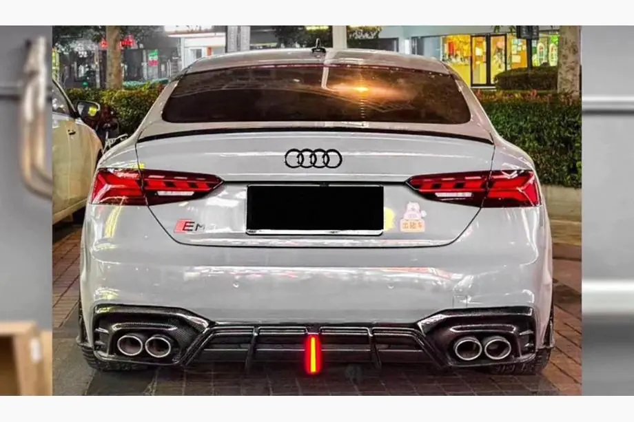 Audi A5 2016–2025 Bagkofanger-diffuser V3 (til S-Line 2021-2025, Carbon) Image