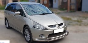 Mitsubishi Grandis 2003–2011 Frontbøjle ST014 (rustfrit stål) Ø60/42 mm foto 3