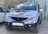 SsangYong Kyron 2005–2014 Kængurugitter Black WT003 (rustfrit stål) foto 2