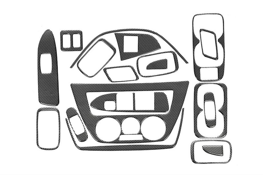 Mitsubishi Lancer 9 2004–2008 Instrumentbordpanel-overlays V2 (Meric) Image