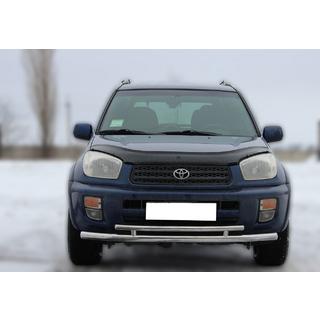 Frontbeskyttelse ST014-1 (rustfrit stål) Toyota Rav 4 2001–2005 foto 1