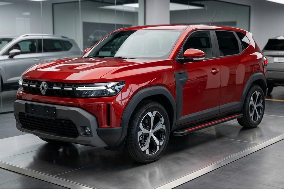 Dacia Duster 2024– Sidetrin Maya Red (2 stk., aluminium) Image