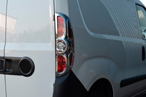 Fiat Doblo II 2010–2022 Krom baglygtekåber (2010-2015, 2 stk, plast) foto 1