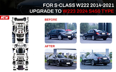 Mercedes S-klasse W222 2013–2022 Restyling-kit til W223 AMG Line (med dørhåndtag og indsatser) foto 1
