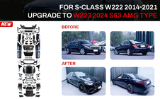 Mercedes S-klasse W222 2013–2022 Restyling-kit til W223 S63 AMG (med dørhåndtag og indsatser) foto 1