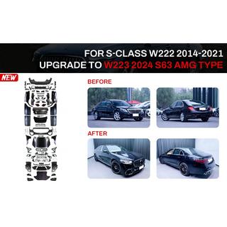 Restyling-kit til W223 S63 AMG (med dørhåndtag og indsatser)