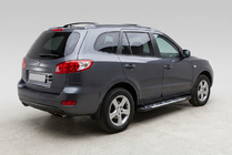 Hyundai Santa Fe 2 2006–2012 Sunrise sidetrin (2 stk., aluminium) foto 1